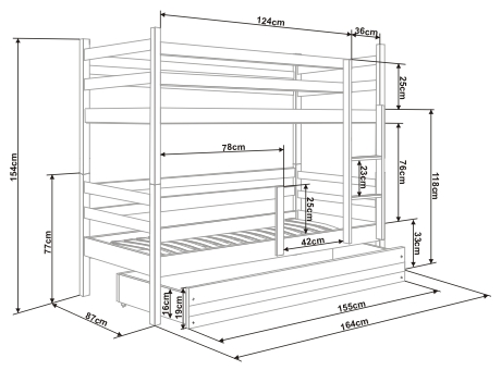 Detska postel 160x80