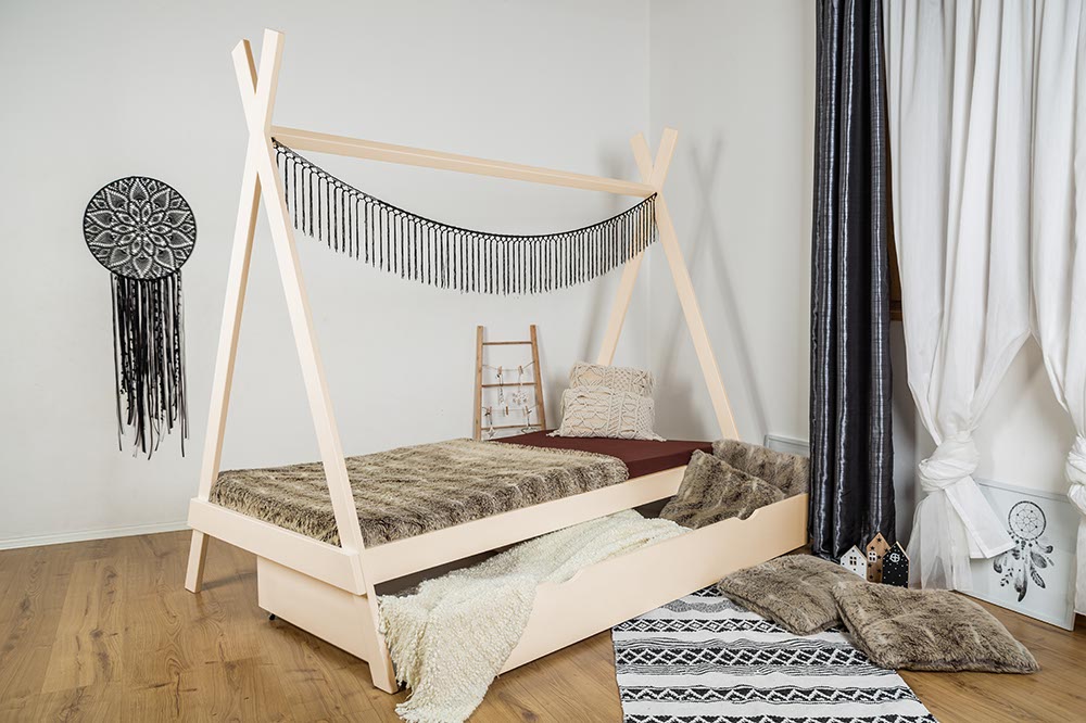 MAXIDO Přistýlka včetně roštu k posteli MAXIDO 160x80 přírodní