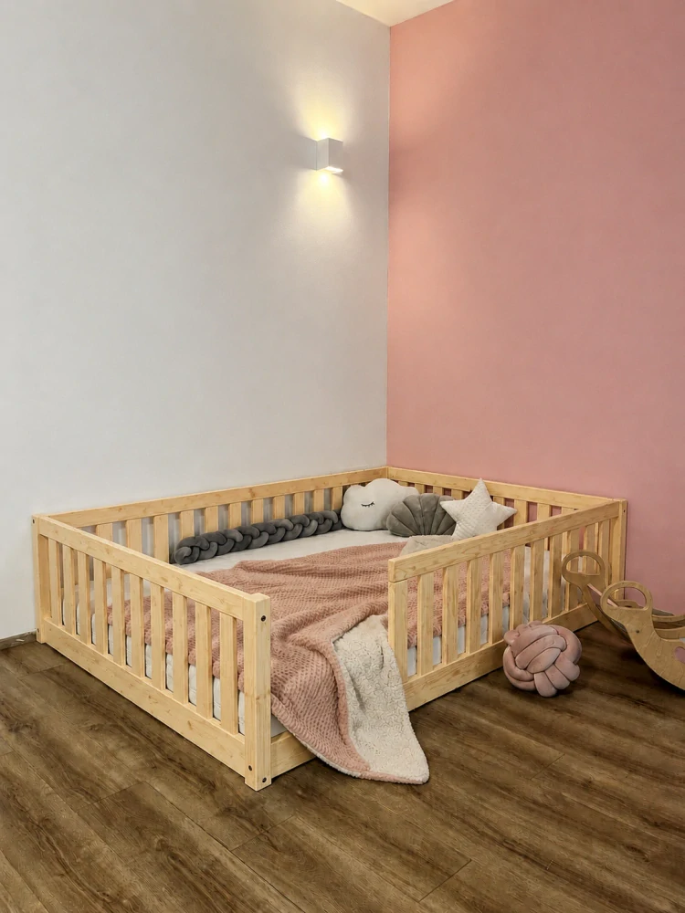 MAXIDO Dětská postel Maxim se zábranou 200 x 120 přírodní