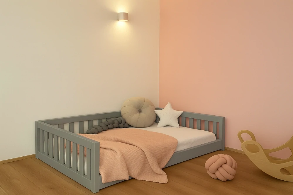 MAXIDO Dětská postel Maxim 200 x 120 šedá