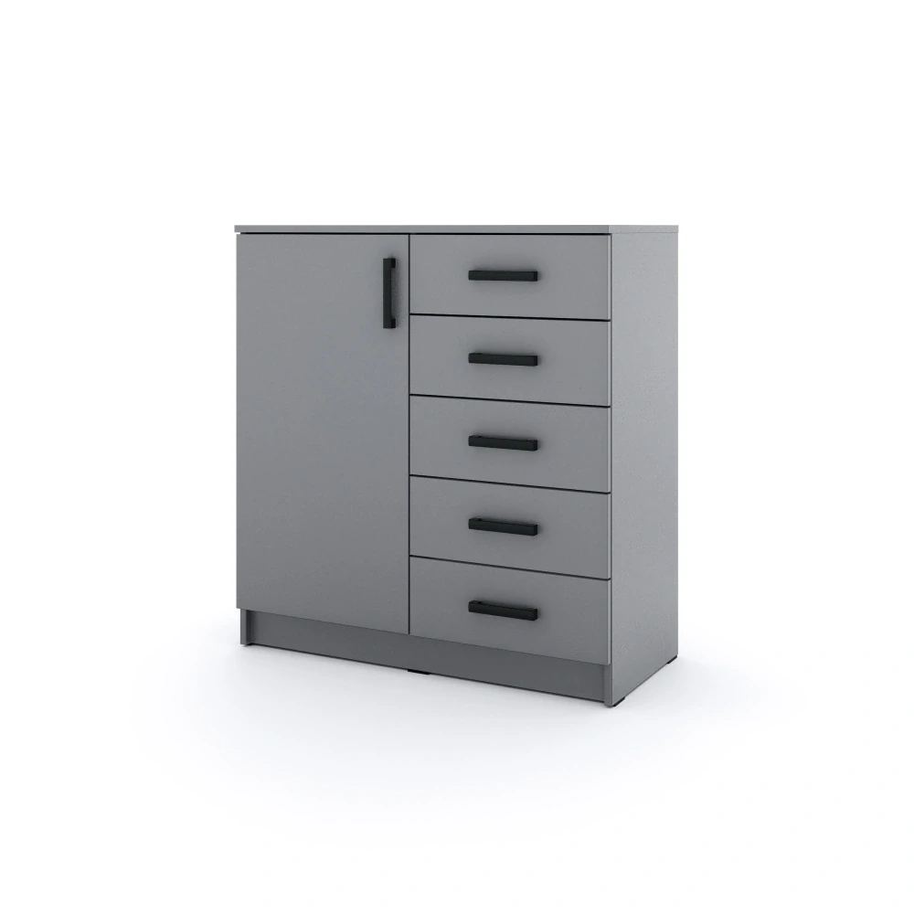 Komoda Sigma 90 cm Šedá - šedá/šedá