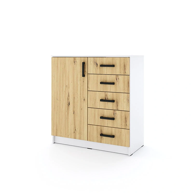 Komoda Sigma 90 cm Bílá- dub/dub