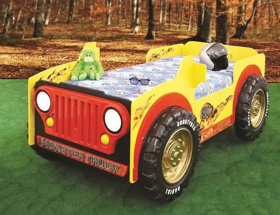 Dětská postel Monster truck 190x90cm