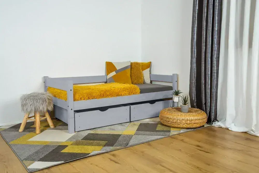 MAXIDO Dětská postel Mia - dva šuplíky 200x90 Bílá