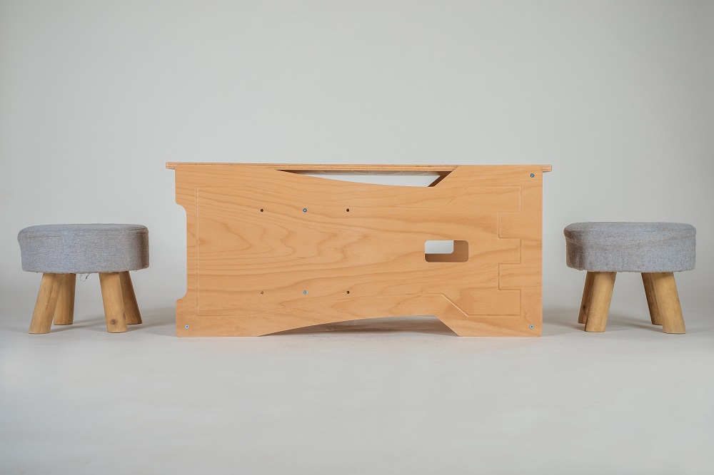 MAXIDO pracovní deska pro vytvoření stolu z jídelní židličky / účící věže - přírodní