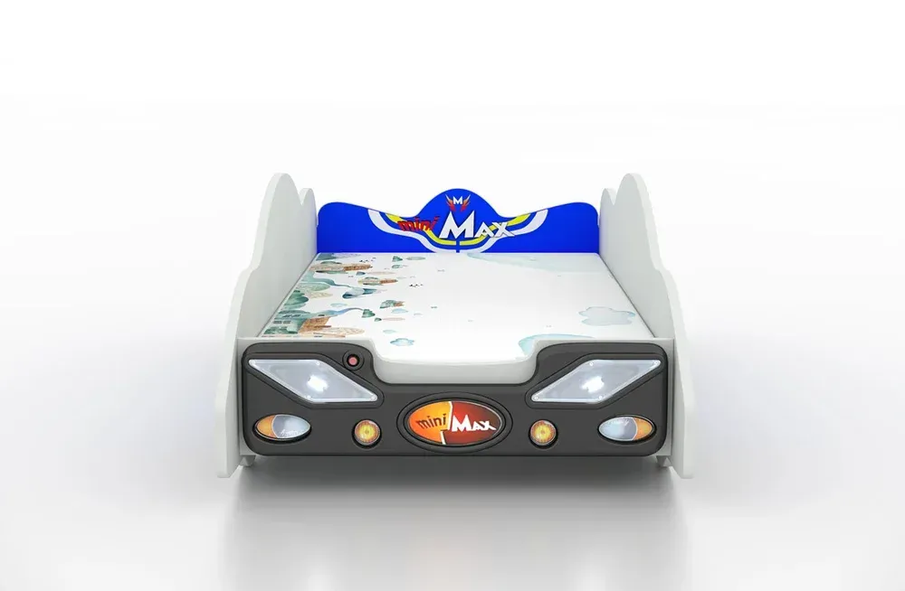 Dětská auto postel Minimax 180x90 - modrá