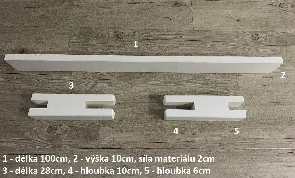 Univerzální zábrana k dětské posteli MAXIDO 100cm šedá