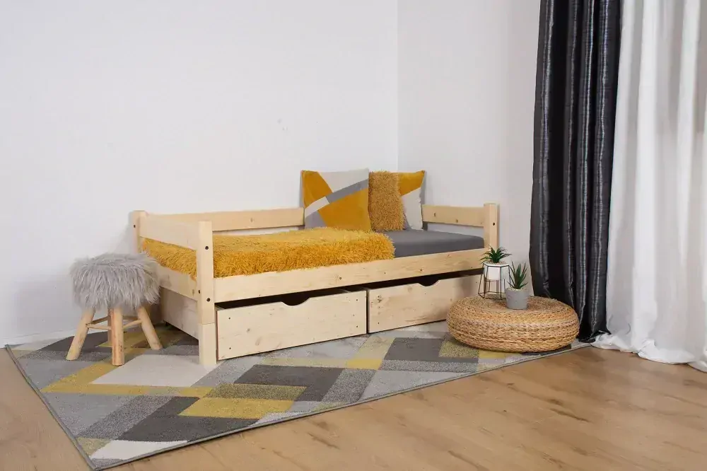 MAXIDO Dětská postel Mia - dva šuplíky 200x90 Bílá