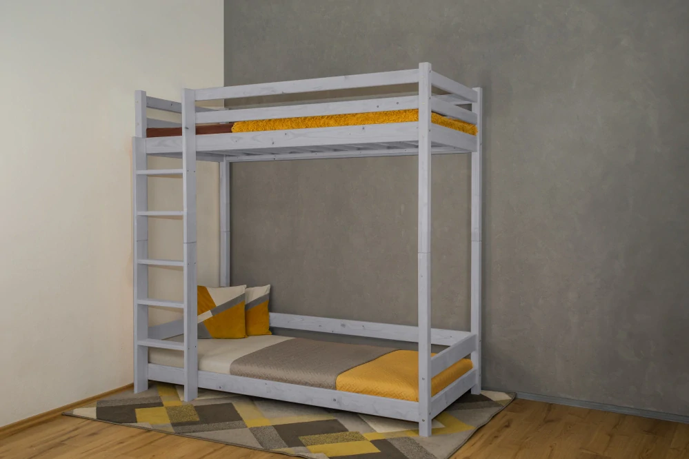 MAXIDO Dětská patrová postel Martin 160 x 80 přírodní