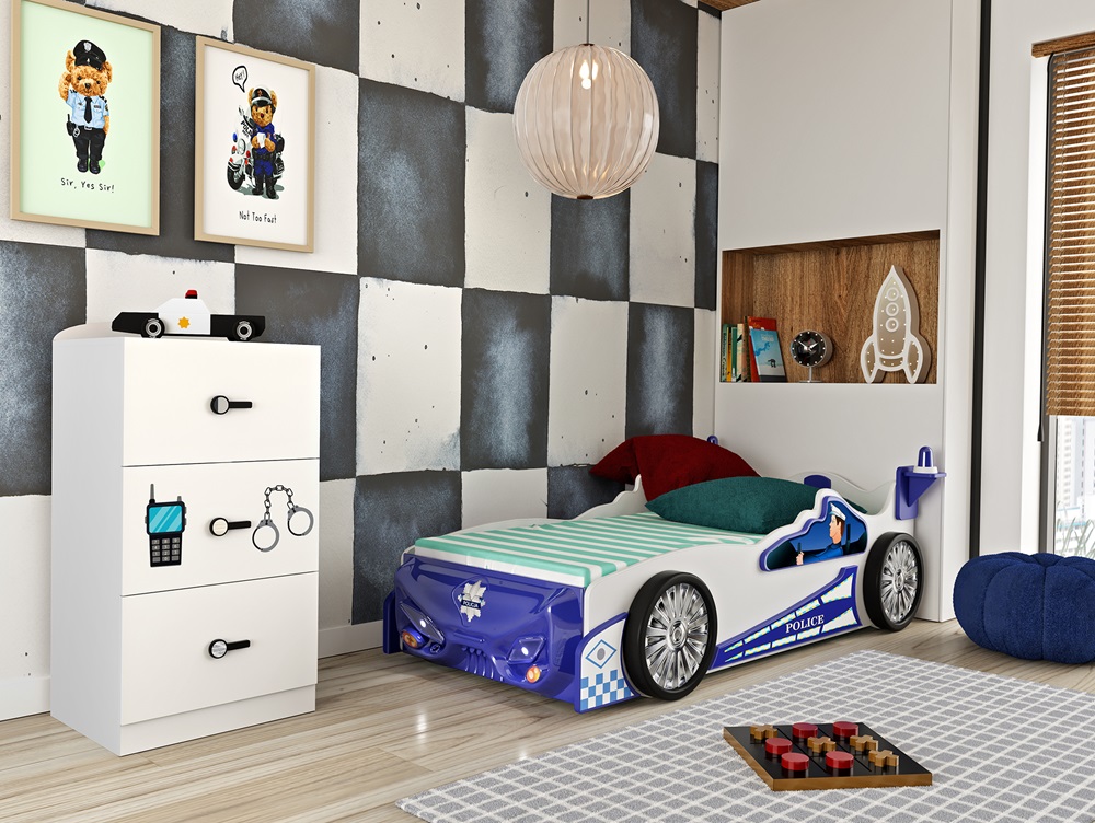 Komoda do dětského pokoje Policie - 60