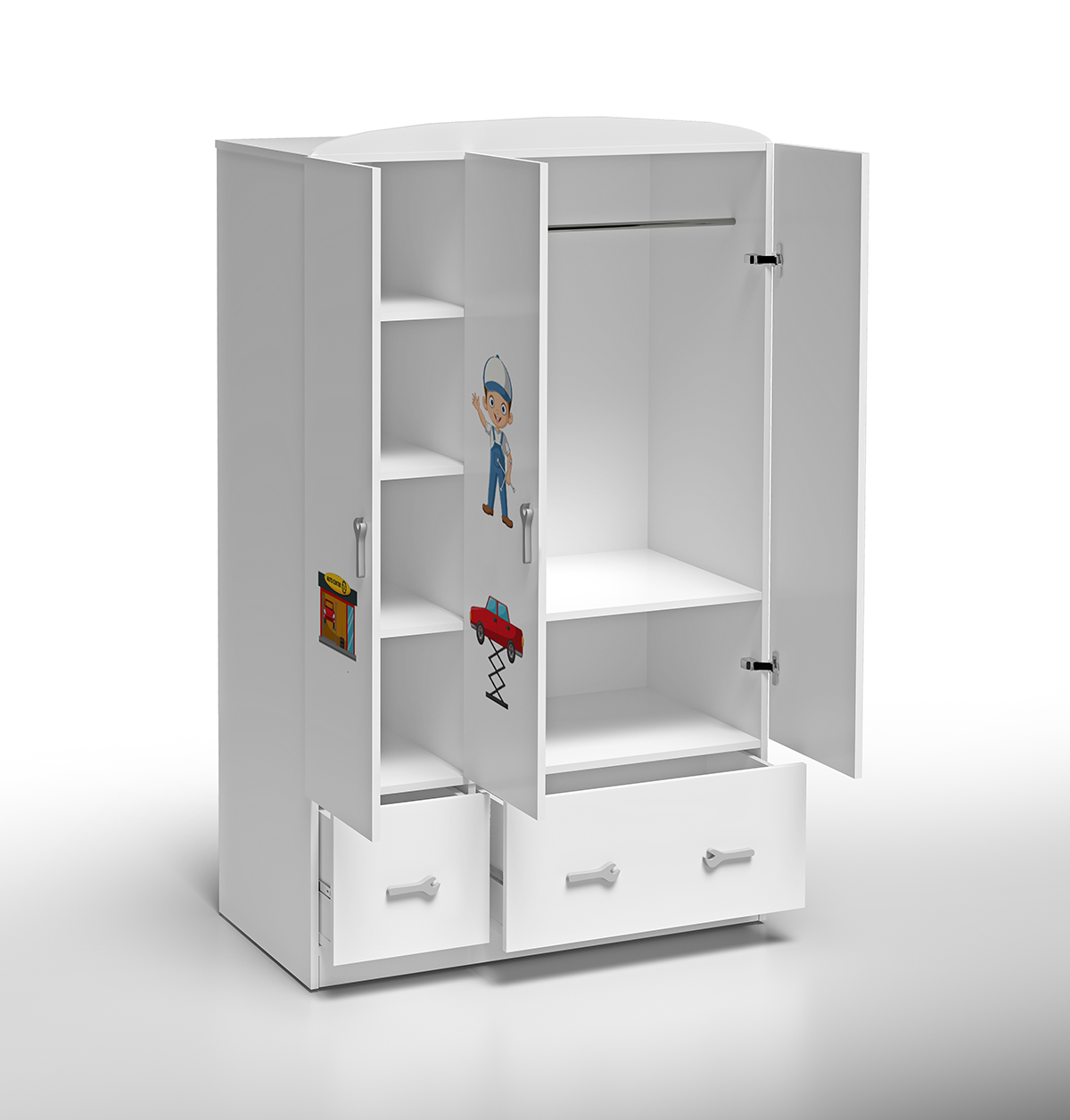 Skříň do dětdkého pokoje Cars - 3 dveř