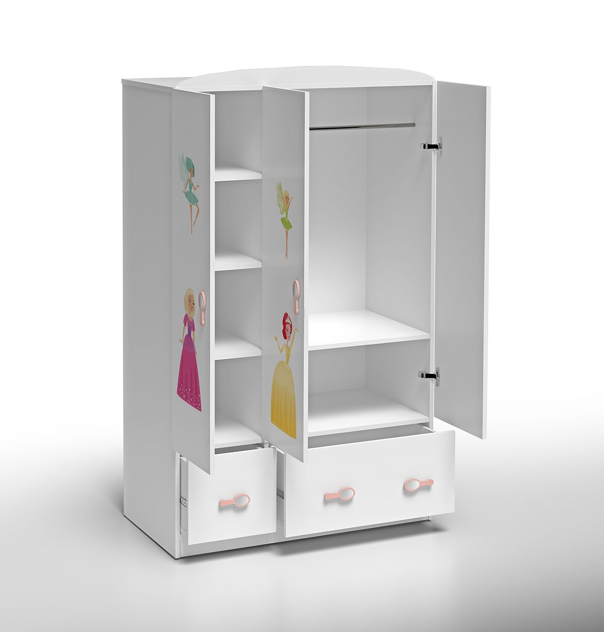 Skříň do dětdkého pokoje Princezna - 3 dveř