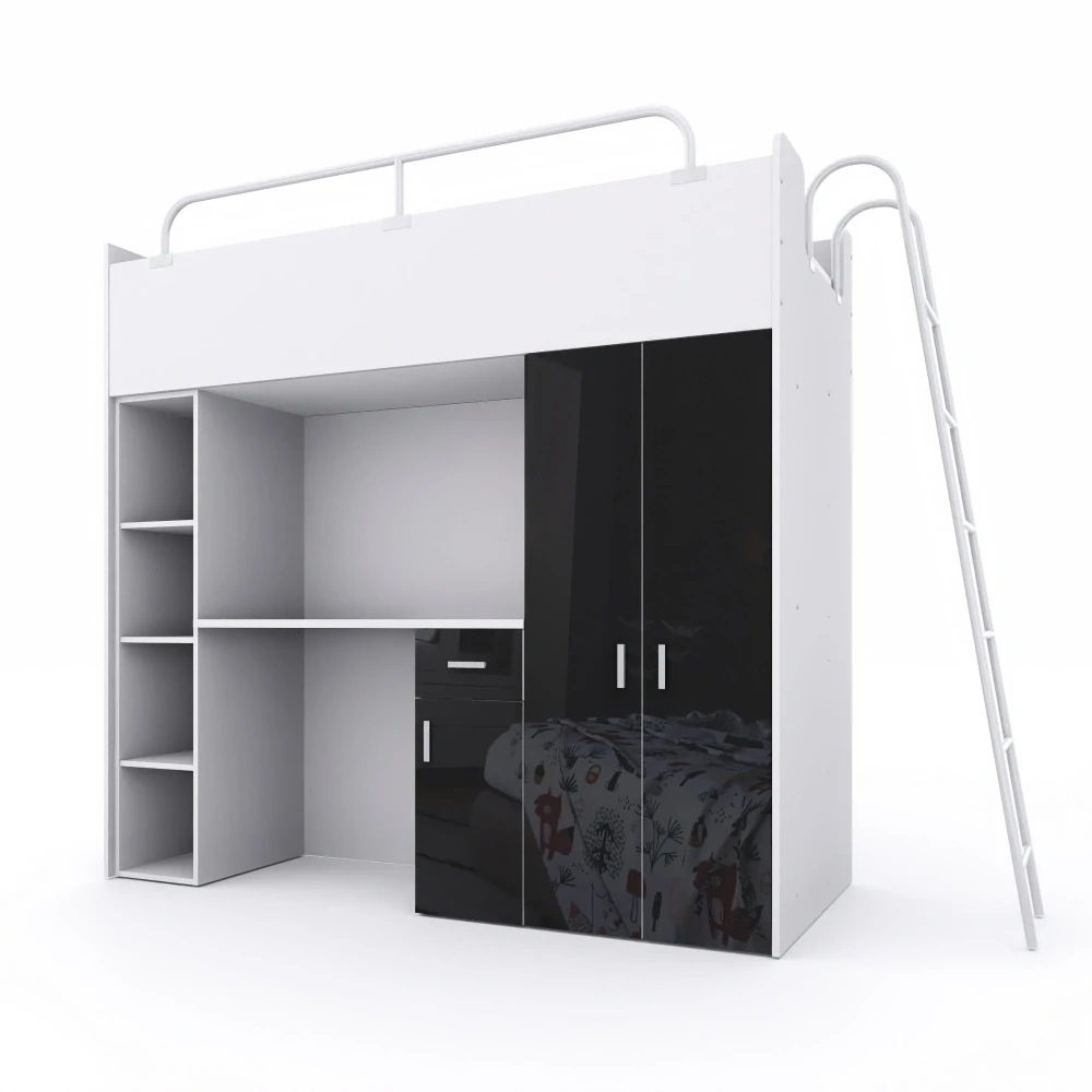 Patrová postel Luna 190 x 80 Lesk - Smetanová