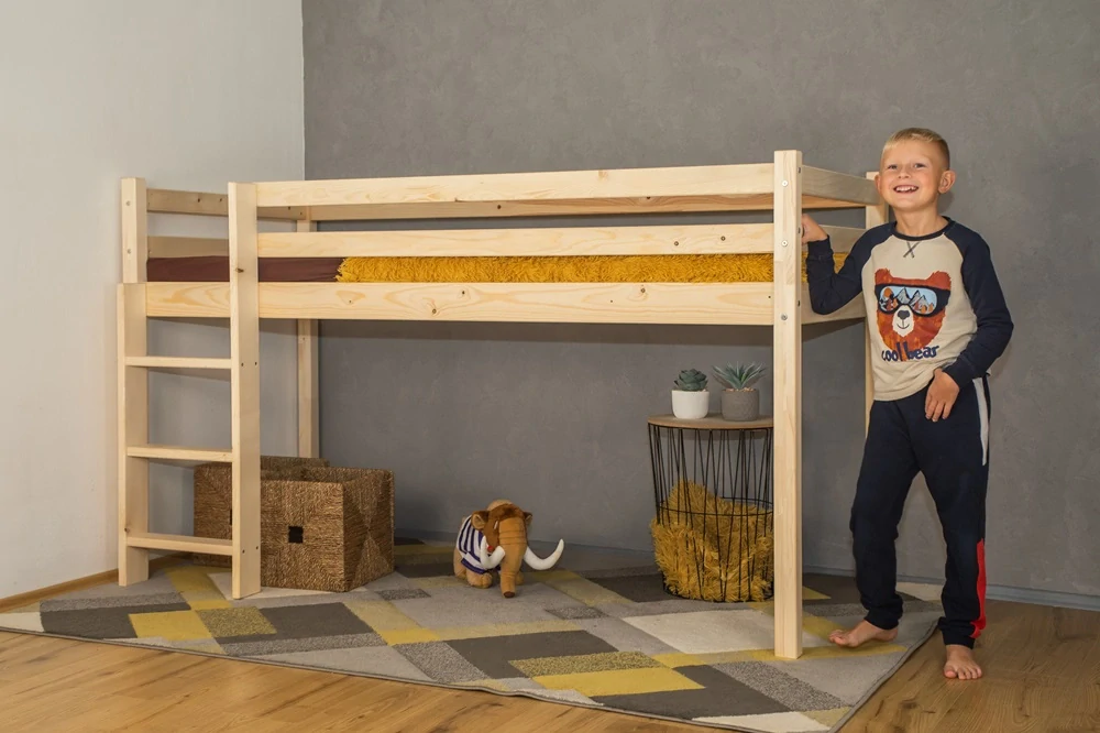 MAXIDO Podstavec pod postel Martin 180 x 80 šedá - průchod 160 cm