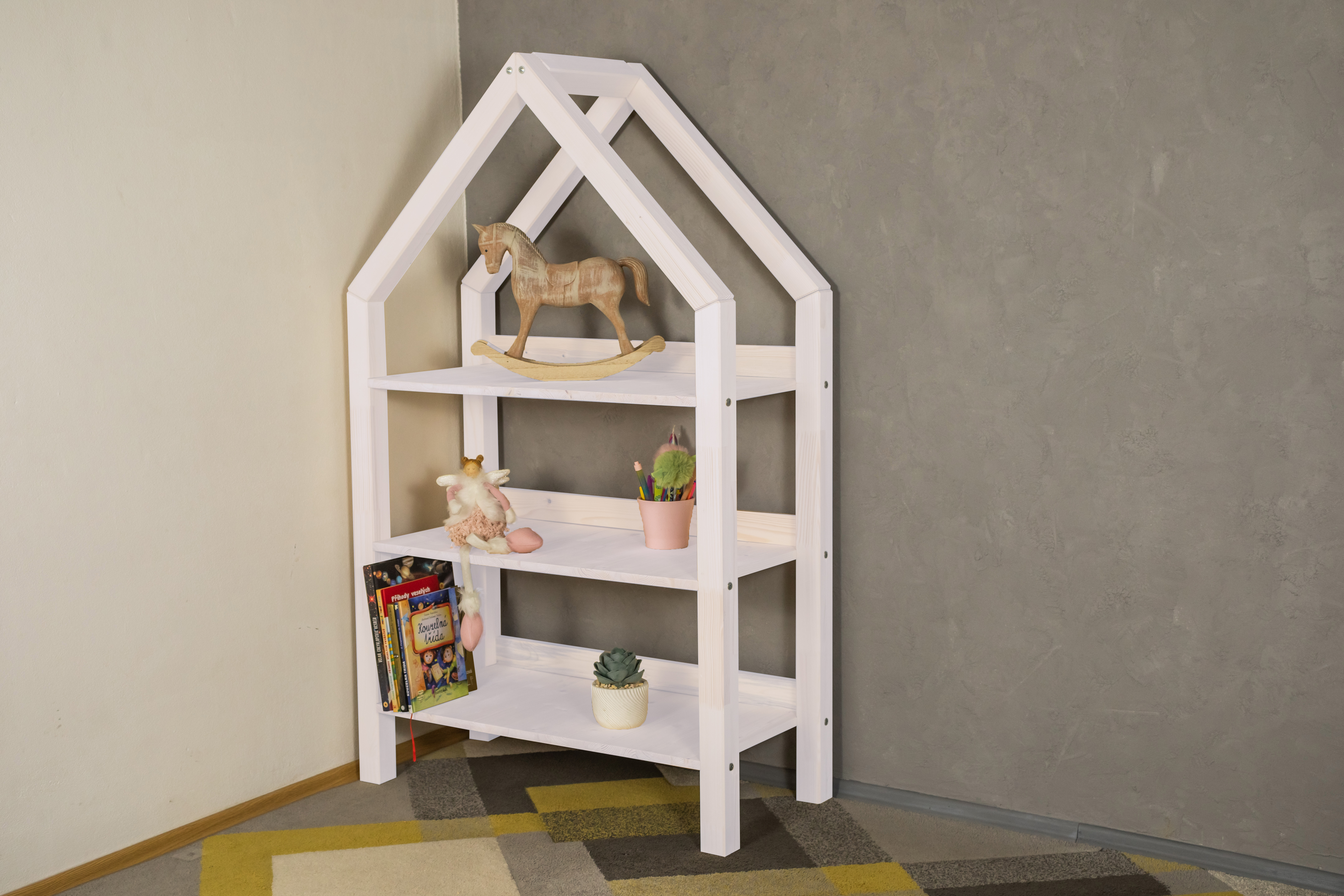 MAXIDO Dětský policový regál Snílek 80 přírodní