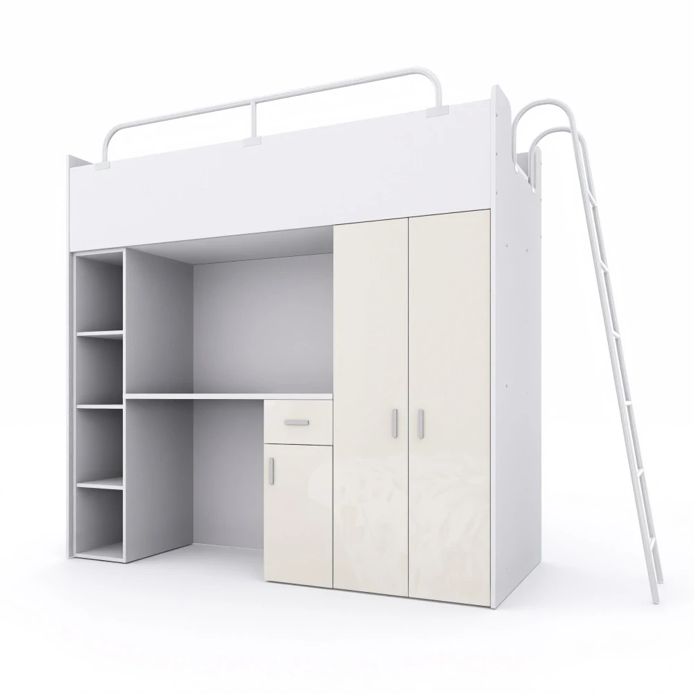 Patrová postel Luna 190 x 80 Lesk - Smetanová