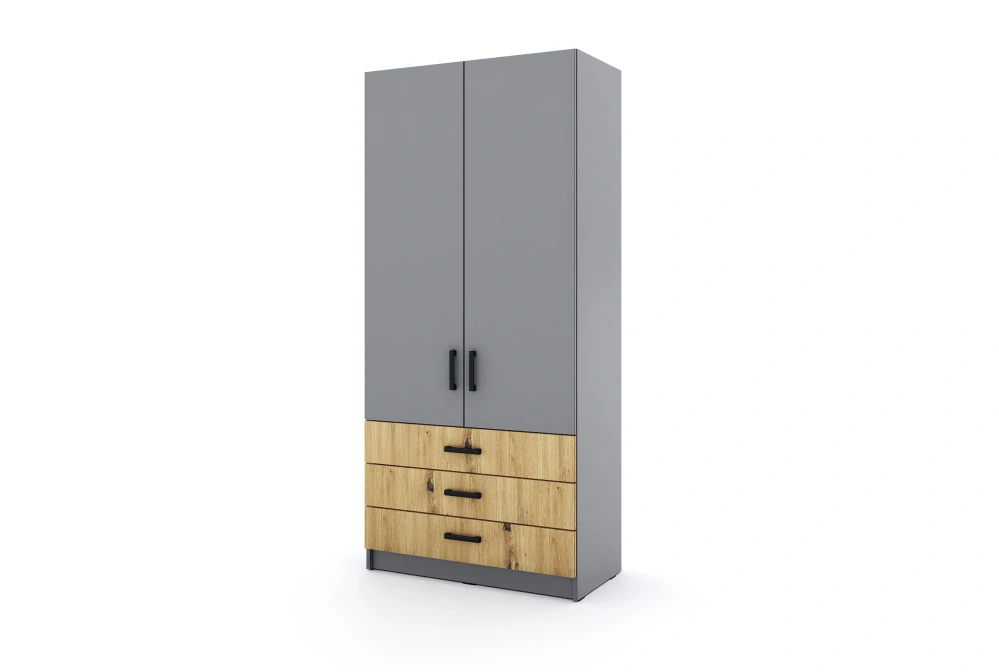 Sestava nábytku do dětského pokoje Sigma - Šedá- šedá/dub