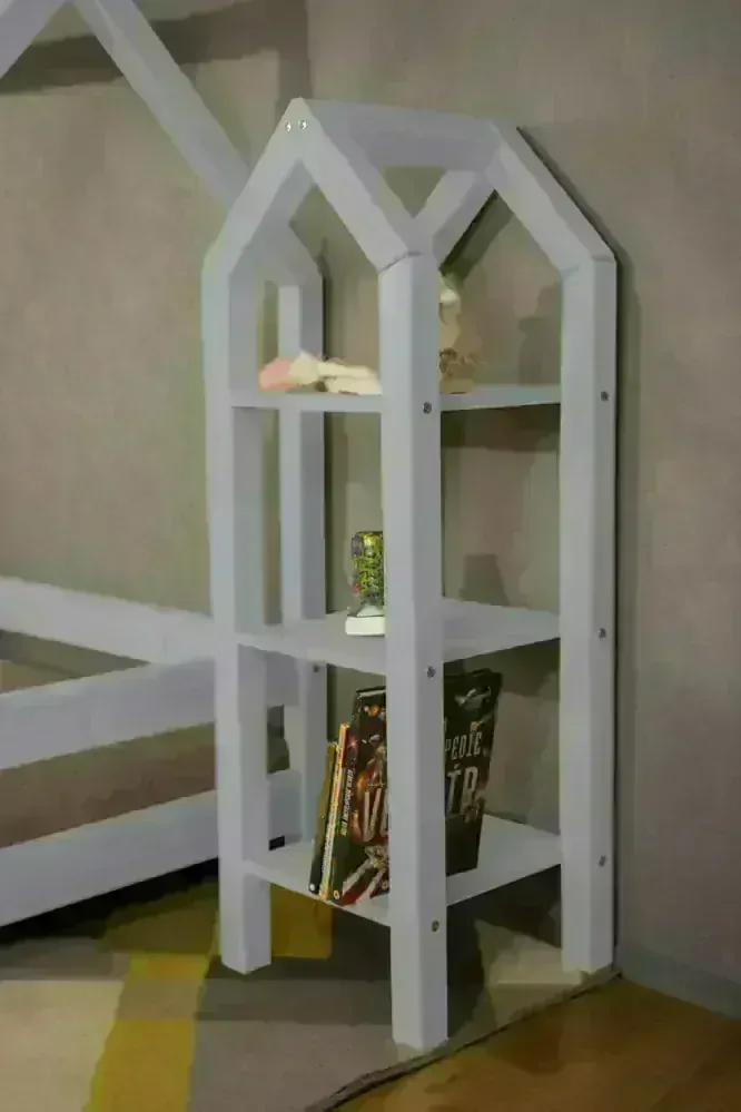 MAXIDO Dětský regál Domeček 40 x 40 cm - bílá