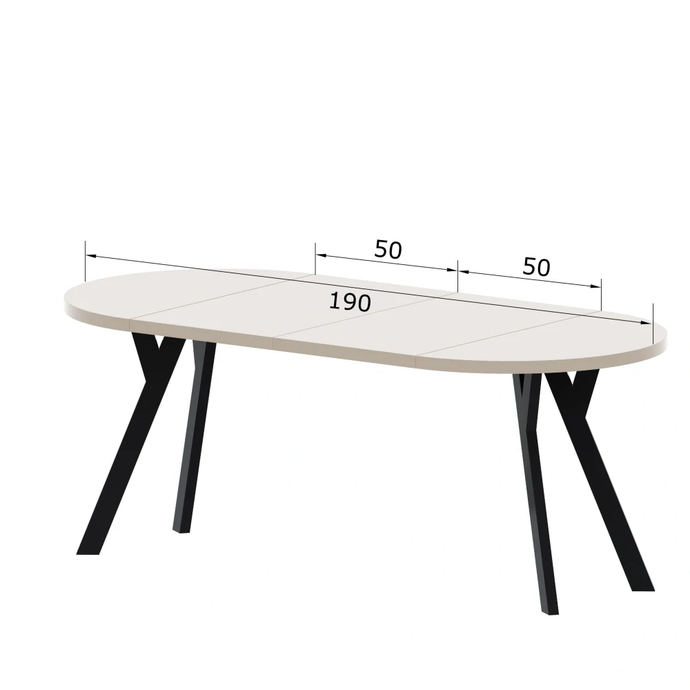 Rozkládací stůl Roxi 90 cm