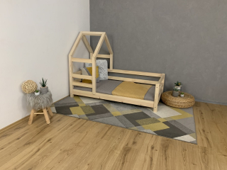 MAXIDO Dětská domečková postel Dora 180x80 přírodní