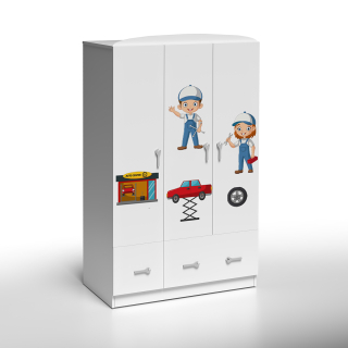 Skříň do dětdkého pokoje Cars - 3 dveř