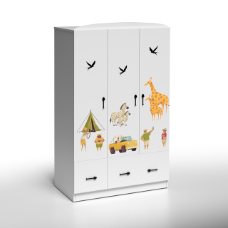 Skříň do dětdkého pokoje Safari - 3 dveř