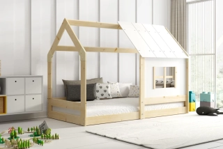 Dětská postel domek se stříškou 160 x 80 