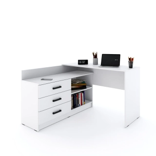 Psací stůl Sigma bílá/bílá
