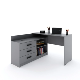 Psací stůl Sigma šedá/šedá