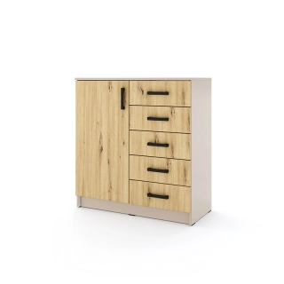 Komoda Sigma 90 cm Kašmír - dub/dub