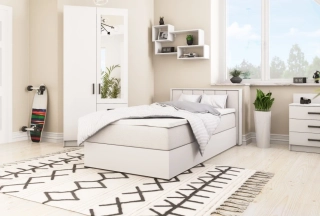 Postel Sigma s matrací - Bílá 