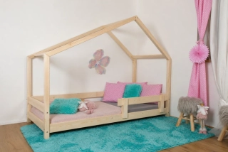 MAXIDO Dětská postel domeček Dita 200x120 přírodní