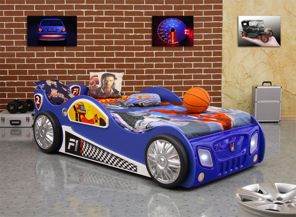 dětská postel monza modrá